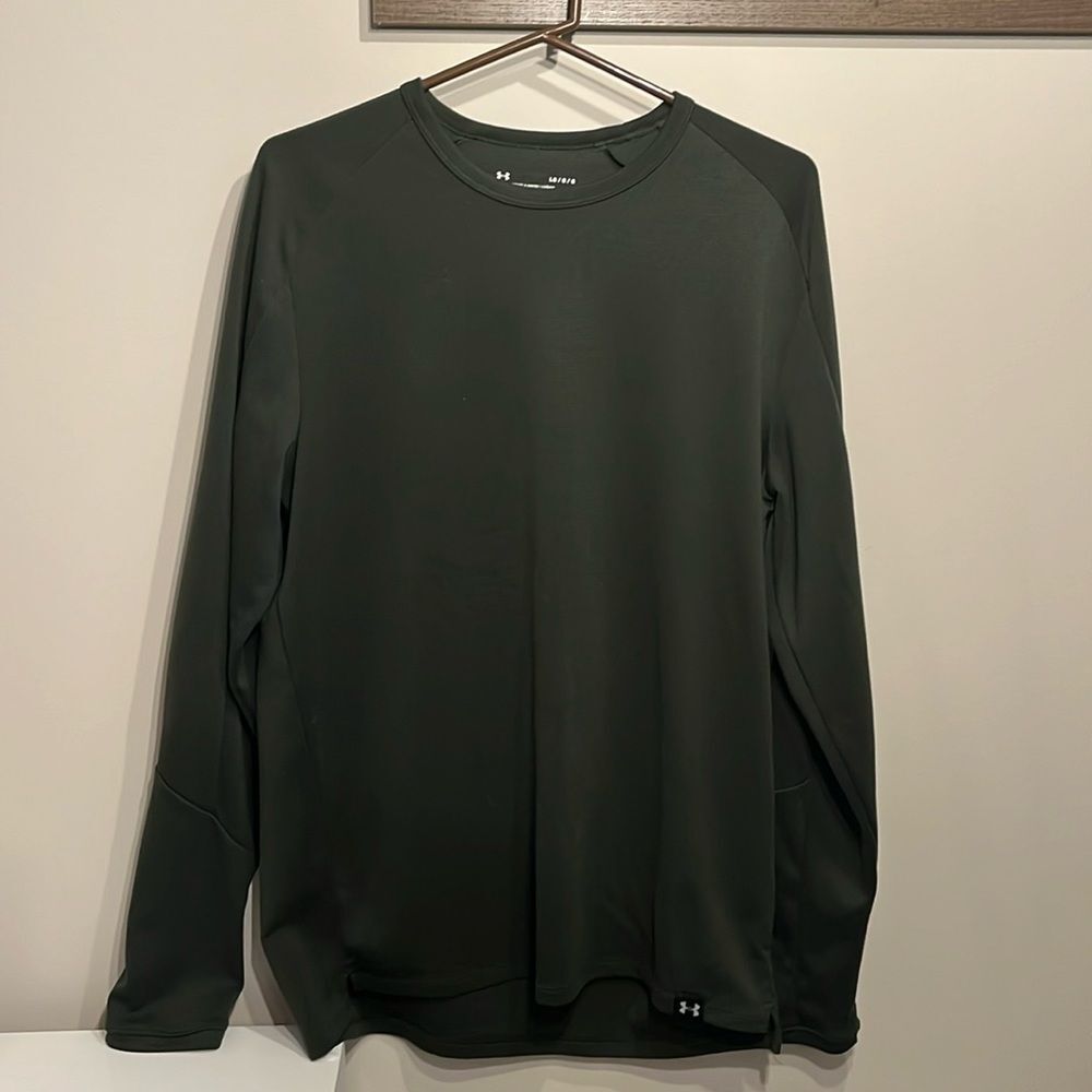 Under Armour Fitted Men’s Long-Sleeve Tee Size L Green
